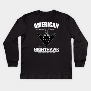 F-117 Nighthawk Kids Long Sleeve T-Shirt